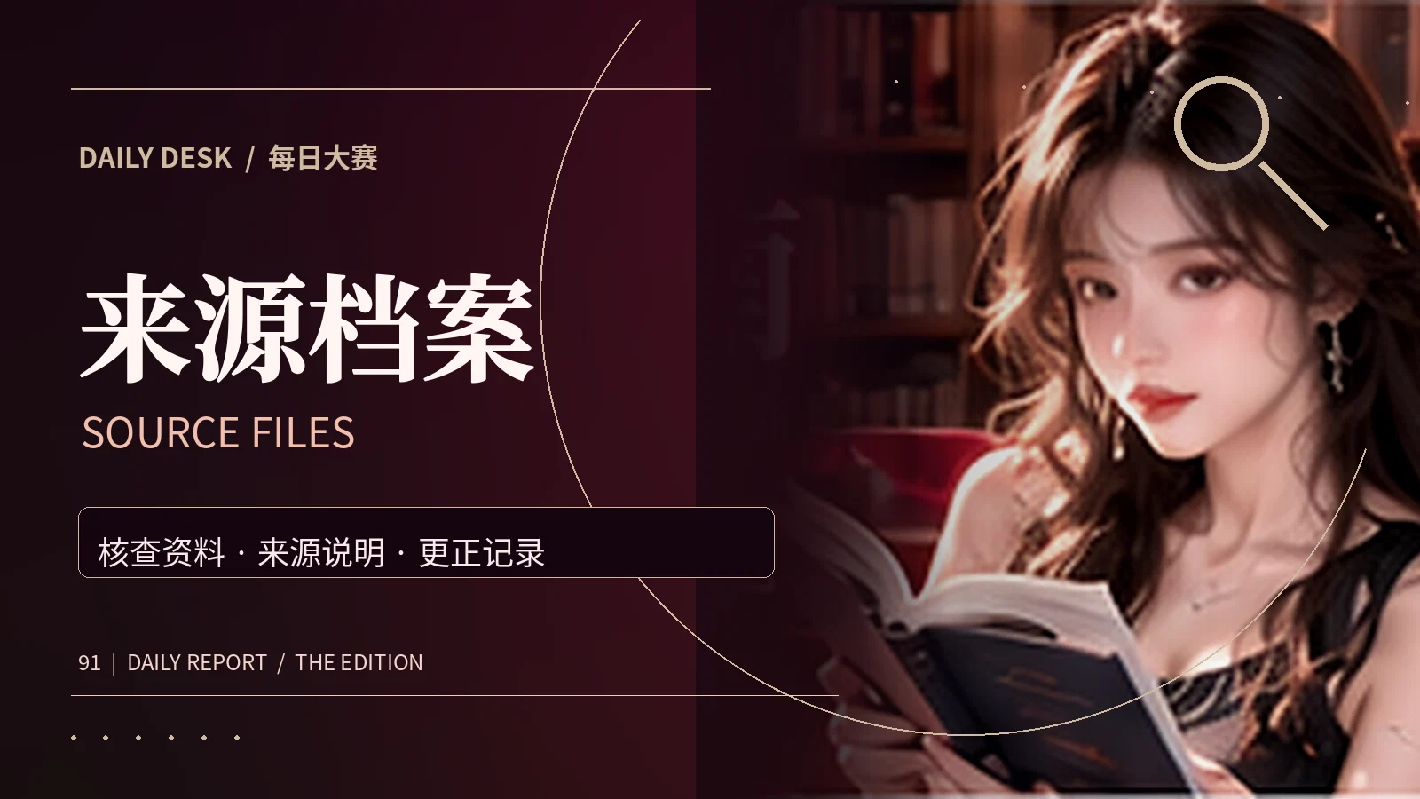 来源与资料主题画面